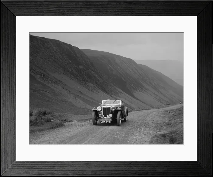 Framed Print : MG TA competing in the MG Car Club Abingdon Trial / Rally, 1939. Artist: Bill Brunell Framed Print : MG TA competing in the MG Car Club Abingdon Trial / Rally, 1939. Artist: Bill Brunell