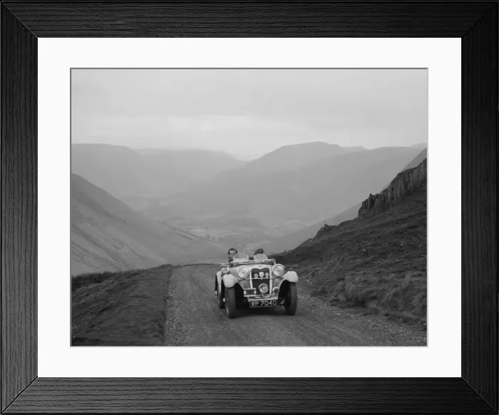 Framed Print : Singer competing in the MG Car Club Abingdon Trial / Rally, 1939. Artist: Bill Brunell Framed Print : Singer competing in the MG Car Club Abingdon Trial / Rally, 1939. Artist: Bill Brunell