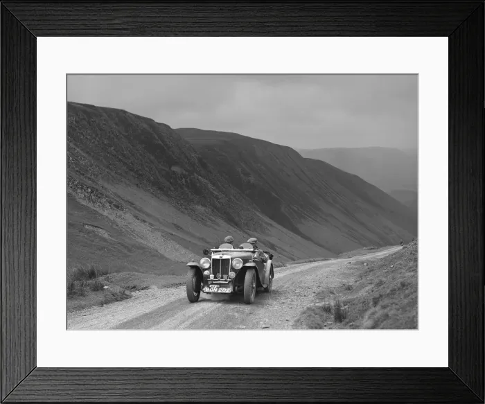 Framed Print : MG NA competing in the MG Car Club Abingdon Trial / Rally, 1939. Artist: Bill Brunell Framed Print : MG NA competing in the MG Car Club Abingdon Trial / Rally, 1939. Artist: Bill Brunell