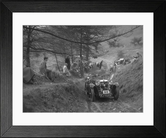 Framed Print : MG Magna of AL Cole competing in the MG Car Club Abingdon Trial / Rally, 1939. Artist: Bill Brunell Framed Print : MG Magna of AL Cole competing in the MG Car Club Abingdon Trial / Rally, 1939. Artist: Bill Brunell
