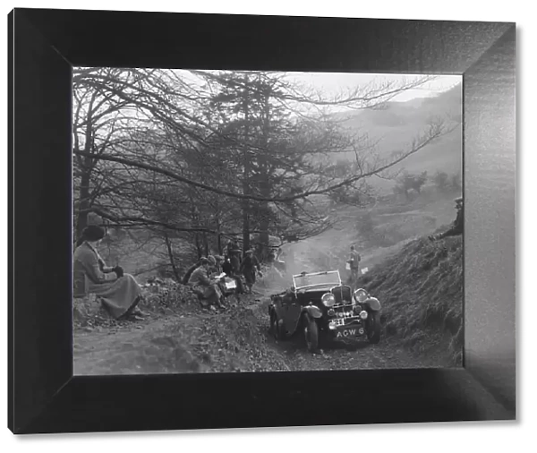 Triumph competing in the MG Car Club Abingdon Trial  /  Rally, 1939. Artist: Bill Brunell