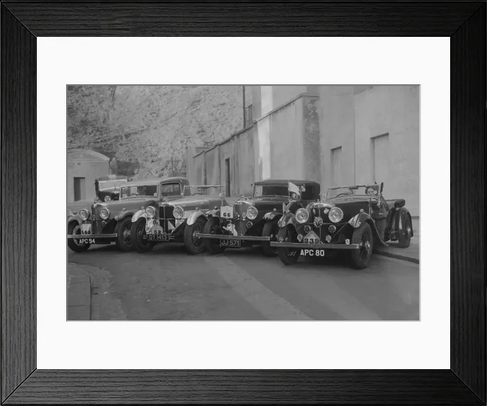 Framed Print : ACs of WAE and CF Hurlock at the RAC Rally, 1933. Artist: Bill Brunell Framed Print : ACs of WAE and CF Hurlock at the RAC Rally, 1933. Artist: Bill Brunell