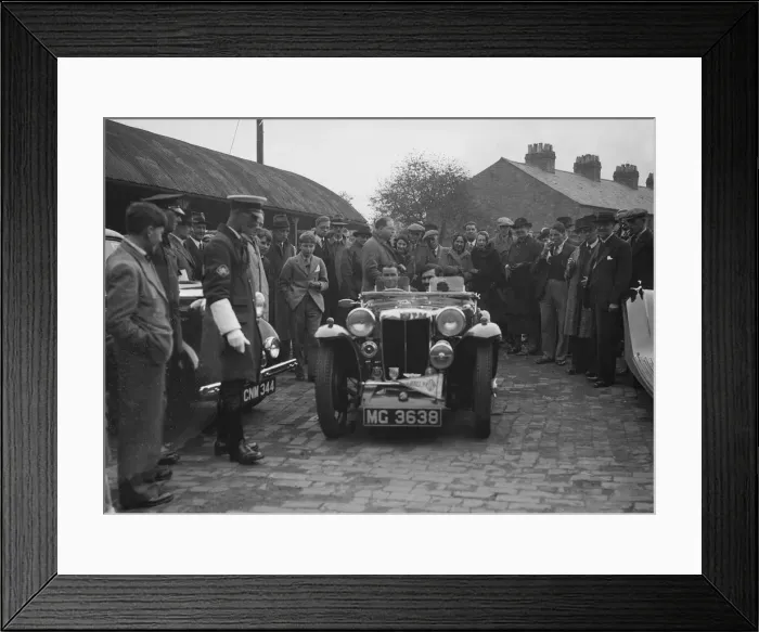 Framed Print : MG PA of AC Sears at the RAC Rally, 1939. Artist: Bill Brunell Framed Print : MG PA of AC Sears at the RAC Rally, 1939. Artist: Bill Brunell