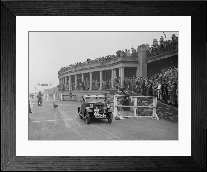 Framed Print : Morris Minor of T Wagner competing in the Blackpool Rally, 1936. Artist: Bill Brunell Framed Print : Morris Minor of T Wagner competing in the Blackpool Rally, 1936. Artist: Bill Brunell