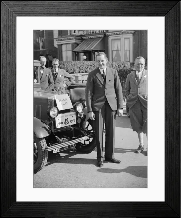 Framed Print : FF Austin with his winning Morris Cowley at the Southport Rally, 1928. Artist: Bill Brunell Framed Print : FF Austin with his winning Morris Cowley at the Southport Rally, 1928. Artist: Bill Brunell