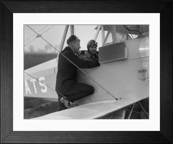 Framed Print : Kitty Brunell in the cockpit of a Blackburn Bluebird aeroplane, c1930s. Artist: Bill Brunell Framed Print : Kitty Brunell in the cockpit of a Blackburn Bluebird aeroplane, c1930s. Artist: Bill Brunell