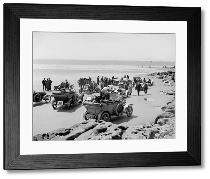 Framed Print : Cars at Porthcawl Speed Trials, Wales, early 1920s. Artist: Bill Brunell Framed Print : Cars at Porthcawl Speed Trials, Wales, early 1920s. Artist: Bill Brunell