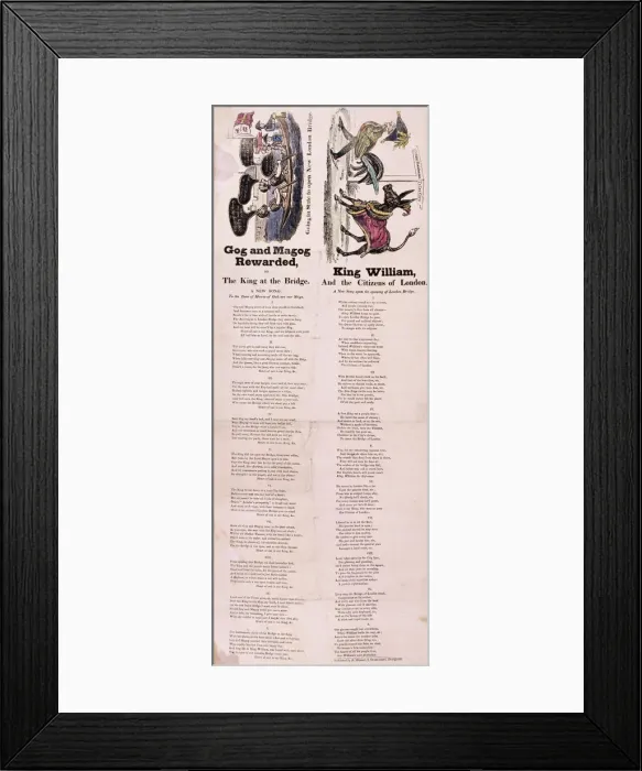 Framed Print : An illustrated songsheet, 1831 Framed Print : An illustrated songsheet, 1831