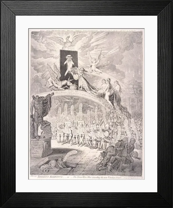 Framed Print : Artists in front of the Royal Academy, Somerset House, London, 1797 Framed Print : Artists in front of the Royal Academy, Somerset House, London, 1797