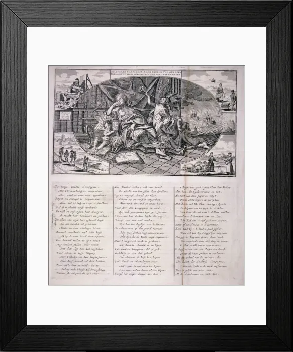 Framed Print : Dutch satire on the South Sea Bubble, 1720 Framed Print : Dutch satire on the South Sea Bubble, 1720