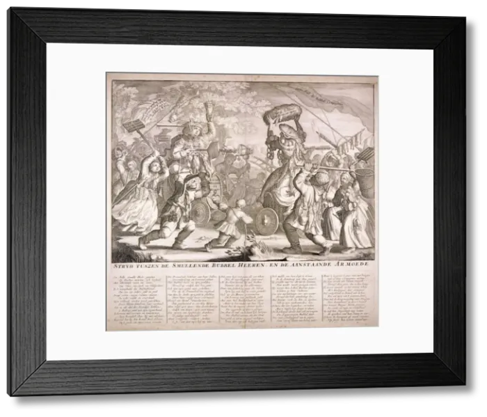 Framed Print : Dutch satire on the South Sea Bubble, 1720 Framed Print : Dutch satire on the South Sea Bubble, 1720