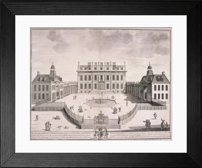Framed Print : Buckingham House, Westminster, London, c. 1710 Framed Print : Buckingham House, Westminster, London, c. 1710