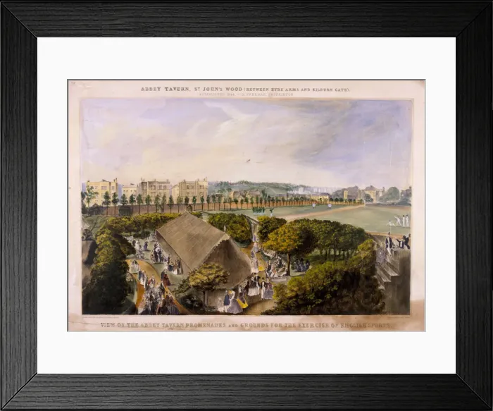 Framed Print : Abbey Tavern, St Johns Wood, London, c1870. Artist: James Barnett Framed Print : Abbey Tavern, St Johns Wood, London, c1870. Artist: James Barnett