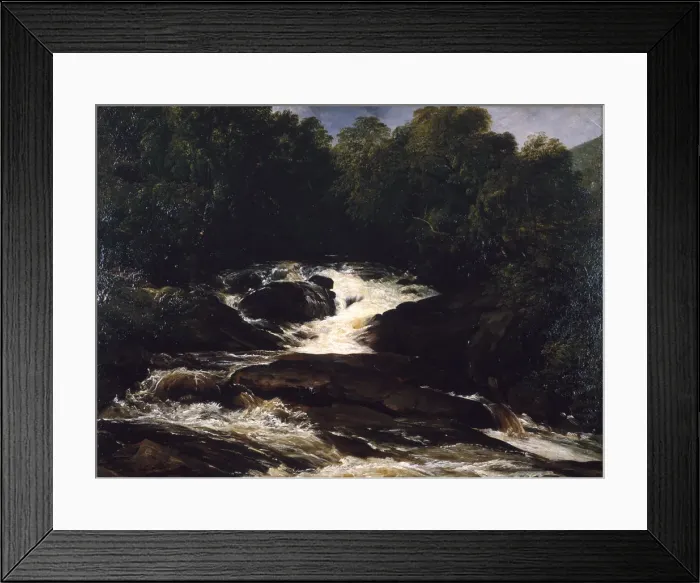 Framed Print : A Devonshire Stream, 1860. Artist: Frederick Richard Lee Framed Print : A Devonshire Stream, 1860. Artist: Frederick Richard Lee