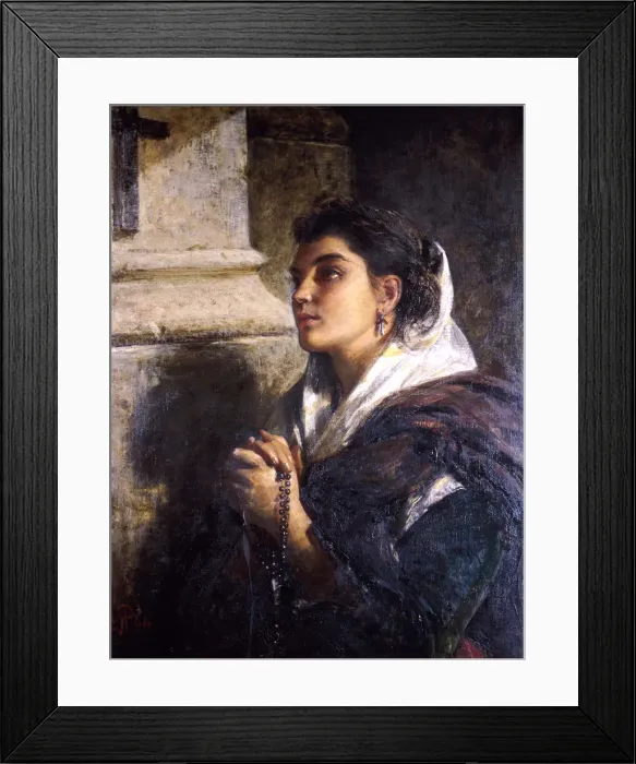 Framed Print : Faith, 1864. Artist: John Phillip Framed Print : Faith, 1864. Artist: John Phillip