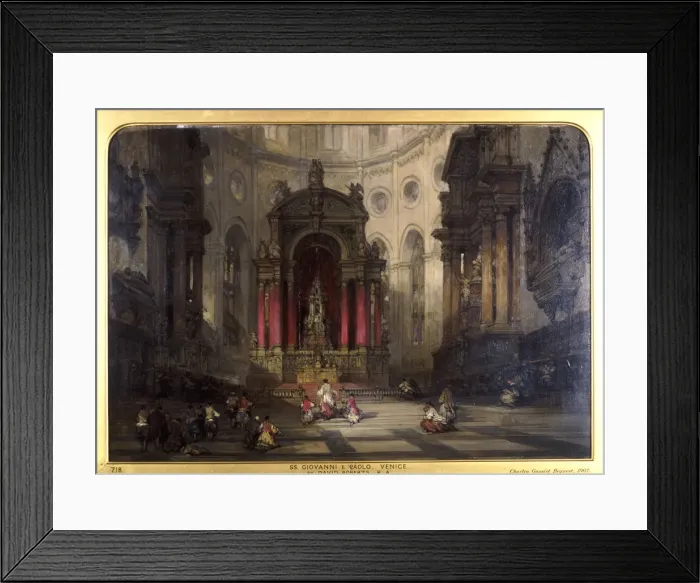 Framed Print : SS Giovanni e Paolo, Venice. Artist: David Roberts Framed Print : SS Giovanni e Paolo, Venice. Artist: David Roberts