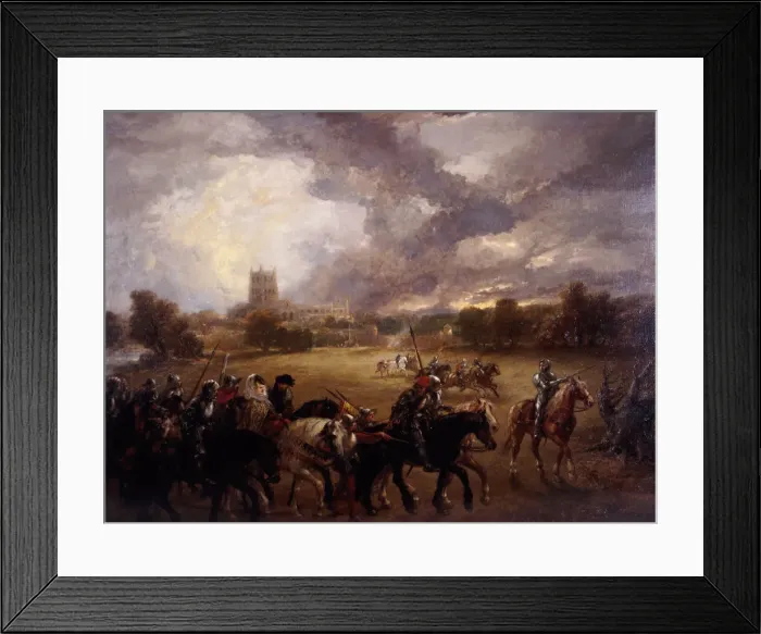 Framed Print : Margaret of Anjou taken prisoner after the Battle of Tewkesbury, 1875. Artist Framed Print : Margaret of Anjou taken prisoner after the Battle of Tewkesbury, 1875. Artist