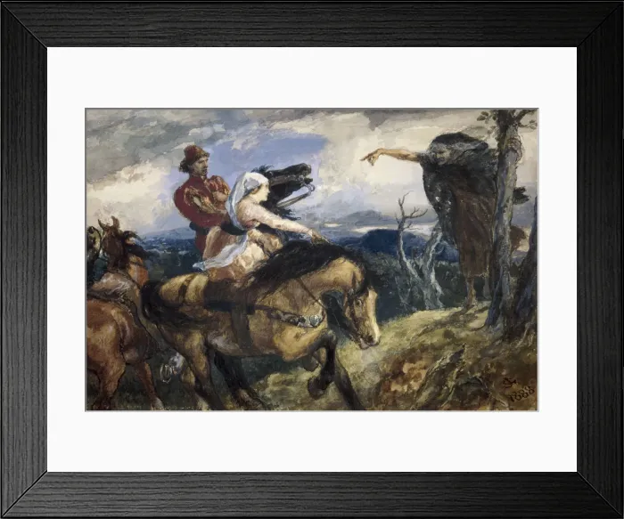 Framed Print : The Witch - a study, 1888. Artist: Sir John Gilbert Framed Print : The Witch - a study, 1888. Artist: Sir John Gilbert