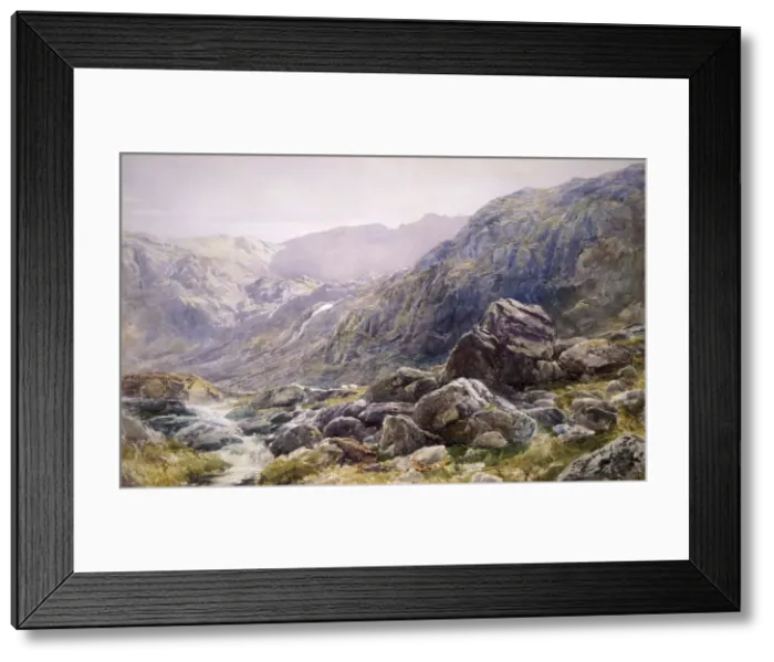 Framed Print : Llanberis Pass, 1875. Artist: Thomas Collier Framed Print : Llanberis Pass, 1875. Artist: Thomas Collier