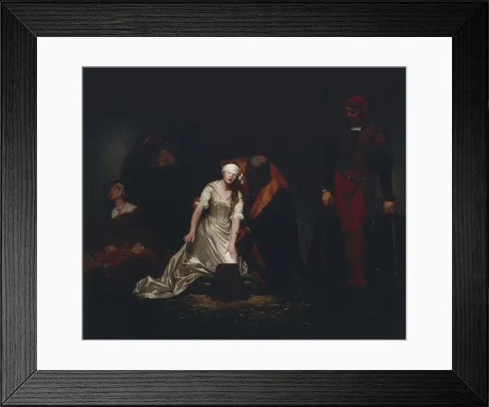 Framed Print : The Execution of Lady Jane Grey, 1834. Artist: Paul Delaroche Framed Print : The Execution of Lady Jane Grey, 1834. Artist: Paul Delaroche