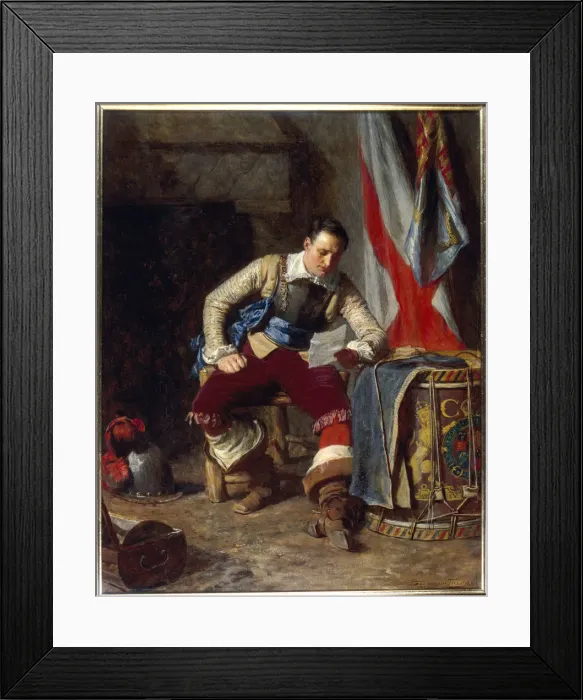 Framed Print : The Standard Bearer, 1903. Artist: John Seymour Lucas Framed Print : The Standard Bearer, 1903. Artist: John Seymour Lucas