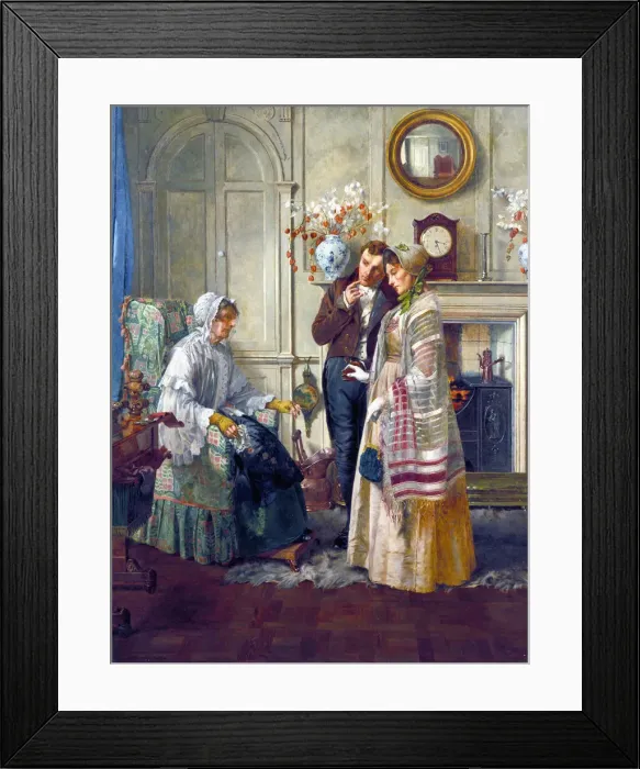 Framed Print : Sweethearts, 1892. Artist: Walter Dendy Sadler