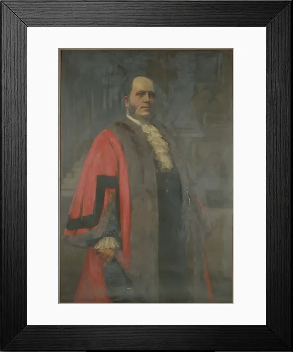 Framed Print : Sir Thomas Vezey Strong, Lord Mayor 1910. Artist: Annie E Spong