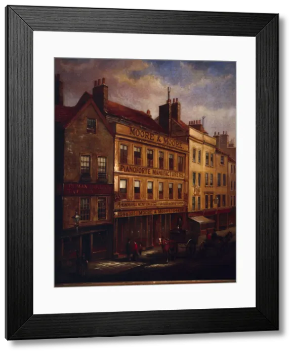 Framed Print : Bishopsgate, London, in 1871, (1872). Artist: Walter Riddle Framed Print : Bishopsgate, London, in 1871, (1872). Artist: Walter Riddle
