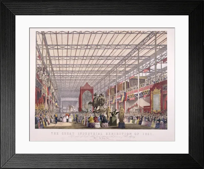 Framed Print : Great Exhibition, Crystal Palace, Hyde Park, London, 1851. Artist: Dickinson Brothers Framed Print : Great Exhibition, Crystal Palace, Hyde Park, London, 1851. Artist: Dickinson Brothers