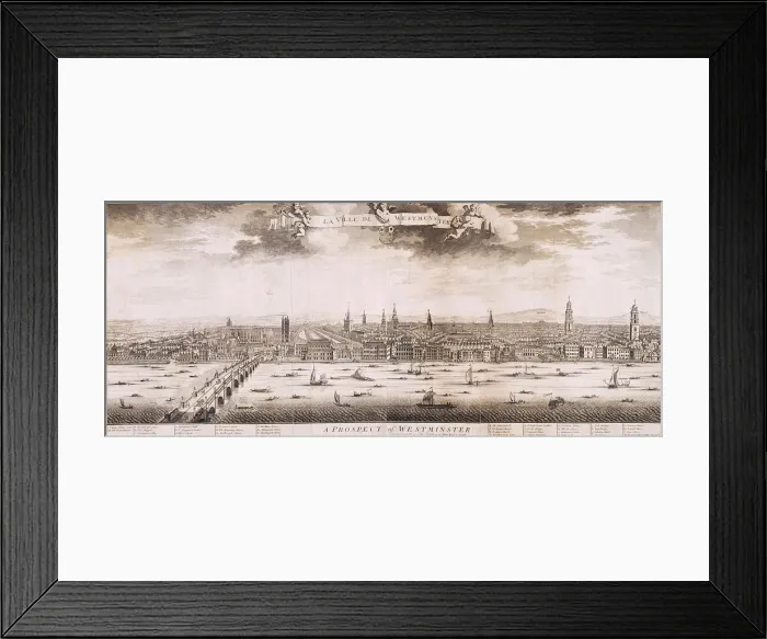 Framed Print : Westminster, London, 1748 Framed Print : Westminster, London, 1748