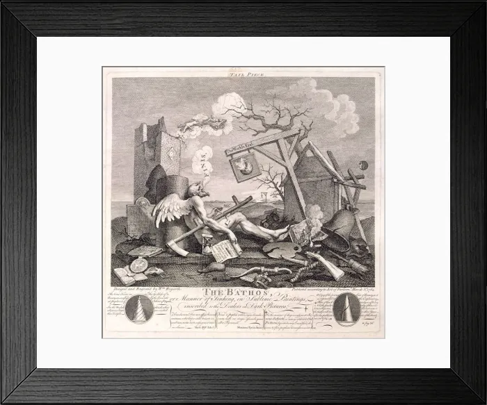 Framed Print : The Bathos, 1764. Artist: William Hogarth Framed Print : The Bathos, 1764. Artist: William Hogarth