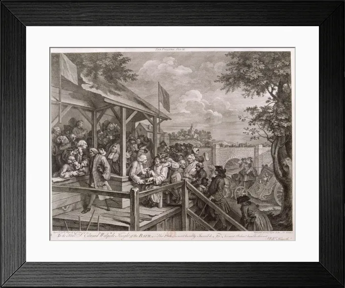 Framed Print : The Polling, 1758. Artist: Peter La Cave Framed Print : The Polling, 1758. Artist: Peter La Cave
