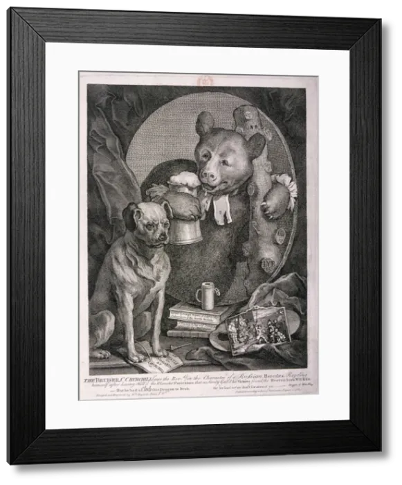 Framed Print : The Bruiser, C. Churchill... in the character of a Russian Hercules... 1763 Framed Print : The Bruiser, C. Churchill... in the character of a Russian Hercules... 1763