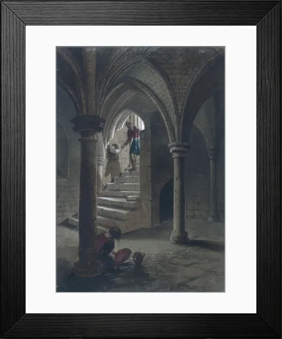 Framed Print : Gerards Hall, London, 1855. Artist: Percy William Justyne Framed Print : Gerards Hall, London, 1855. Artist: Percy William Justyne