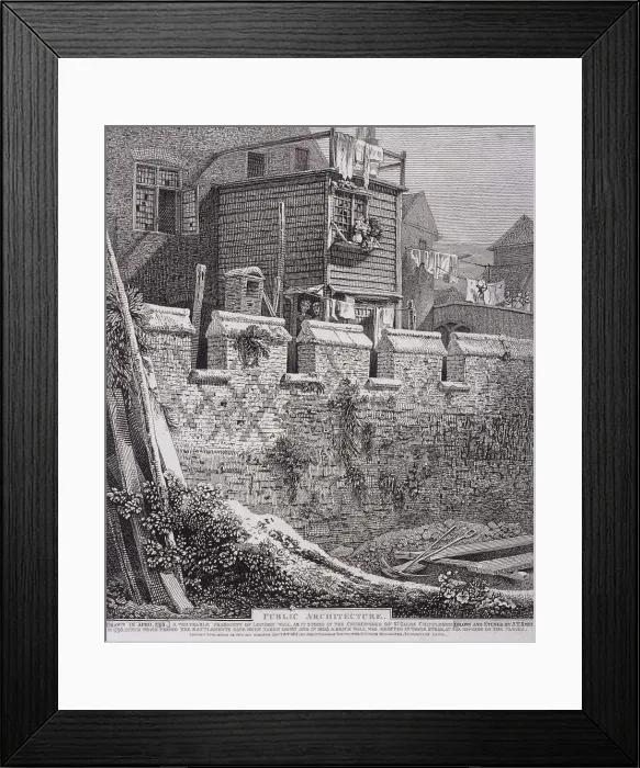 Framed Print : St Giles without Cripplegate, London, 1812. Artist: John Thomas Smith Framed Print : St Giles without Cripplegate, London, 1812. Artist: John Thomas Smith