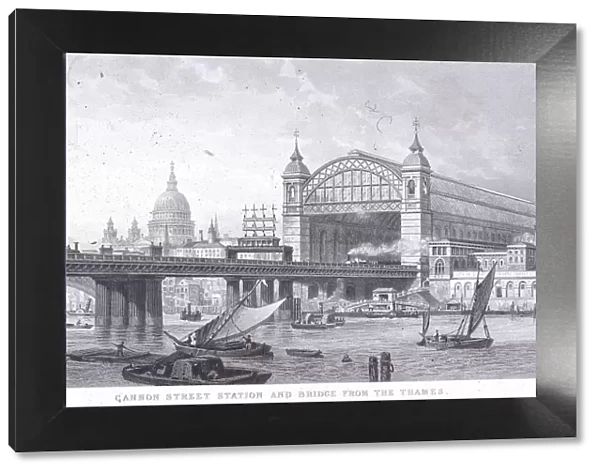 Cannon Street Station, London, 1867. Artist: John Scorrer O Connor