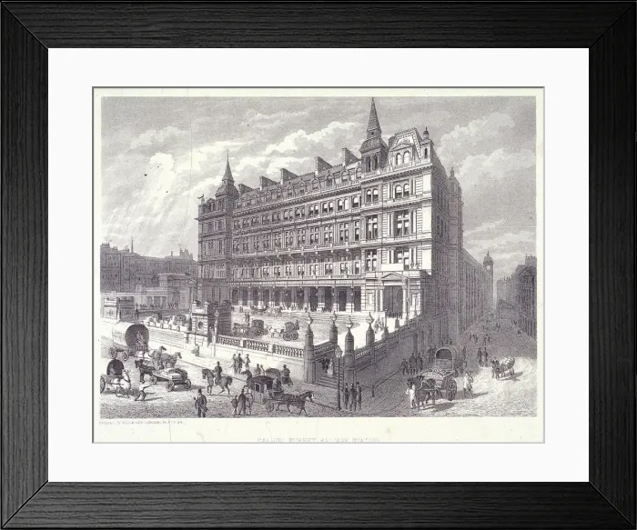 Framed Print : Cannon Street Station, London, c1883 Framed Print : Cannon Street Station, London, c1883