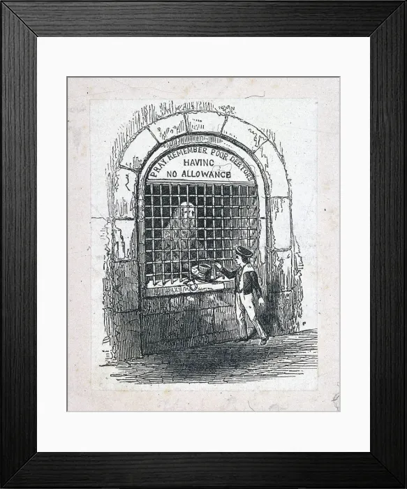 Framed Print : Fleet Prison, London, c1800 Framed Print : Fleet Prison, London, c1800