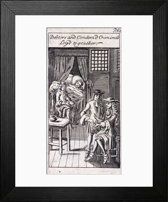 Framed Print : Fleet Prison, London, 1691 Framed Print : Fleet Prison, London, 1691
