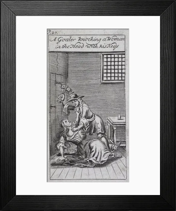 Framed Print : Fleet Prison, London, 1691 Framed Print : Fleet Prison, London, 1691