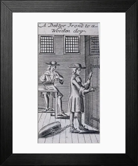 Framed Print : Fleet Prison, London, 1691 Framed Print : Fleet Prison, London, 1691