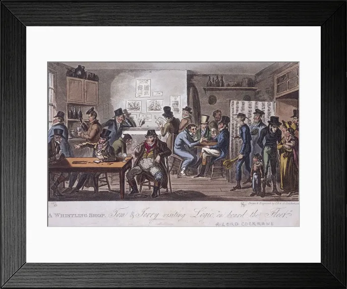 Framed Print : Fleet Prison, London, c1800 Framed Print : Fleet Prison, London, c1800