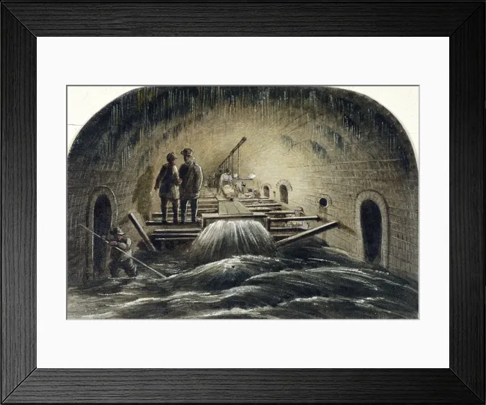 Framed Print : Fleet River, London, 1854 Framed Print : Fleet River, London, 1854