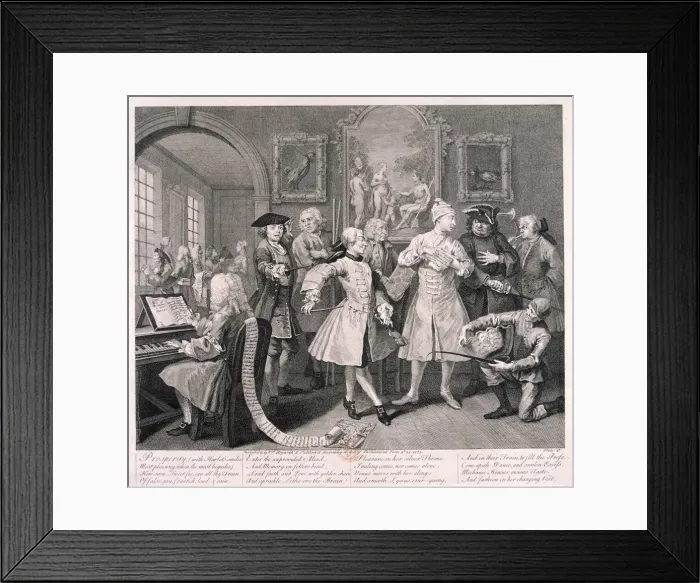Framed Print : A Rakes Progress, 1735; plate II of VIII. Artist: William Hogarth Framed Print : A Rakes Progress, 1735; plate II of VIII. Artist: William Hogarth