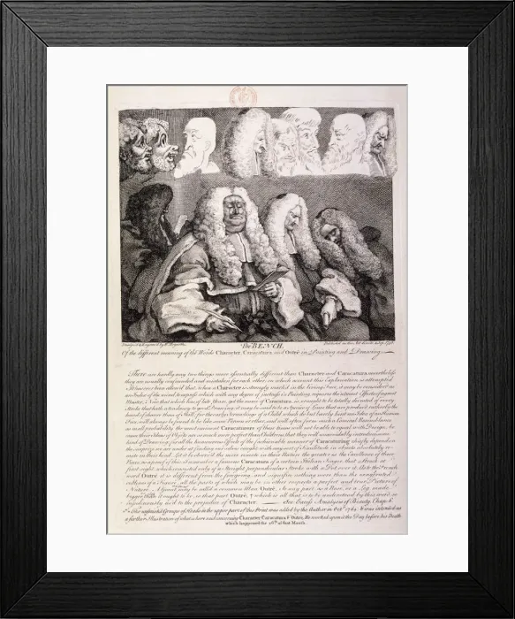 Framed Print : The Bench, 1758. Artist: William Hogarth Framed Print : The Bench, 1758. Artist: William Hogarth