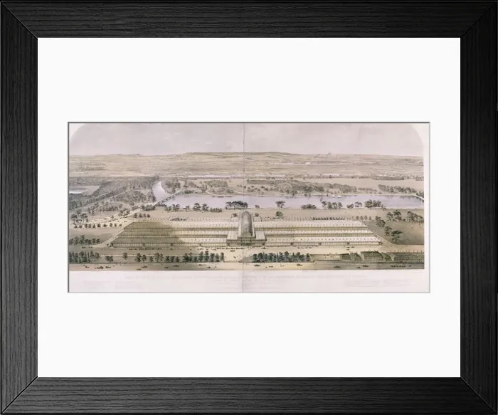 Framed Print : Crystal Palace, London, 1851. Artist: Charles Burton Framed Print : Crystal Palace, London, 1851. Artist: Charles Burton