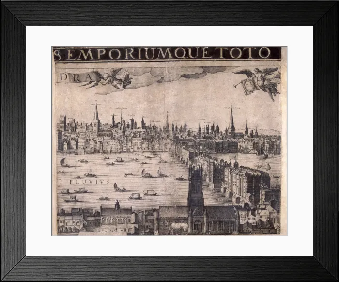 Framed Print : Panorama of London, 1629 Framed Print : Panorama of London, 1629