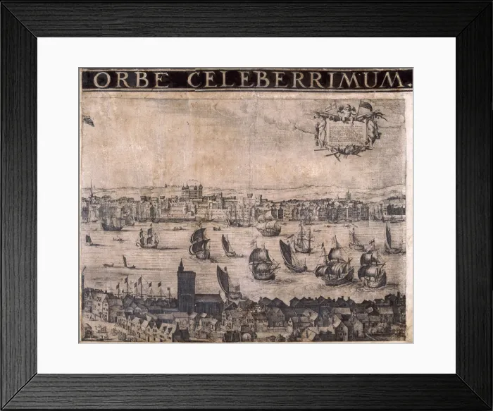 Framed Print : Panorama of London, 1629 Framed Print : Panorama of London, 1629
