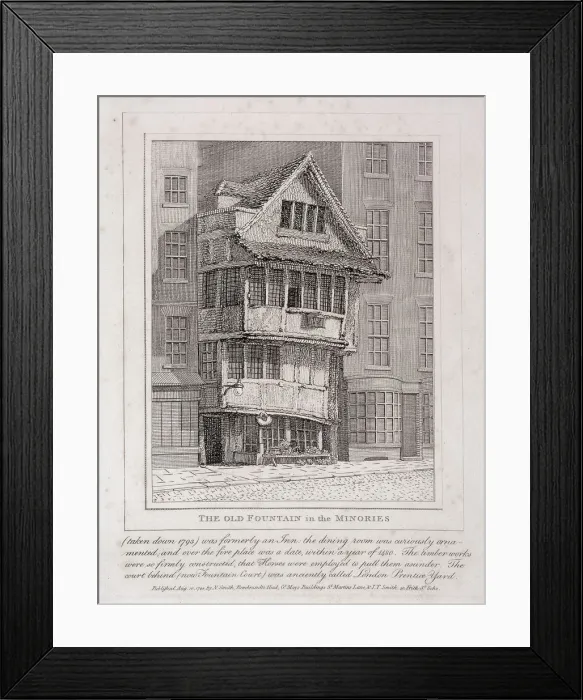 Framed Print : Minories, London, 1798 Framed Print : Minories, London, 1798