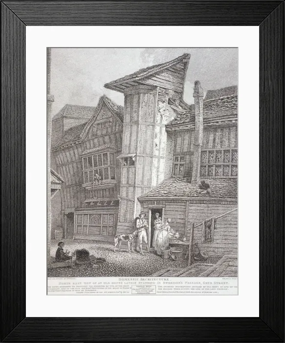 Framed Print : Milton Street, London, 1791. Artist: John Thomas Smith Framed Print : Milton Street, London, 1791. Artist: John Thomas Smith